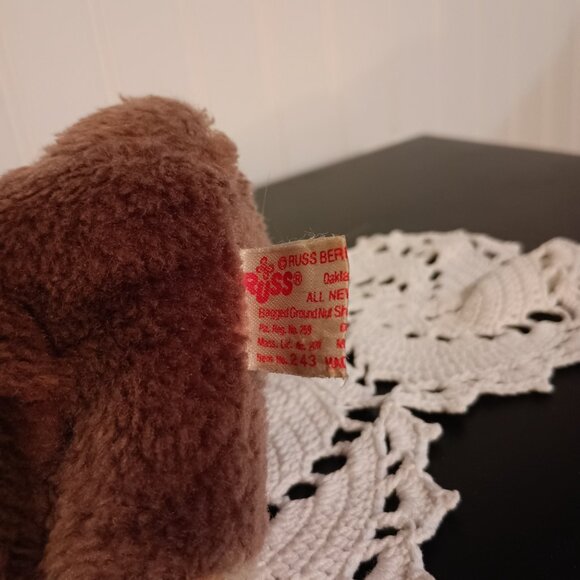 Russ Bear with Santa Hat 4" Vintage - Picture 4 of 10